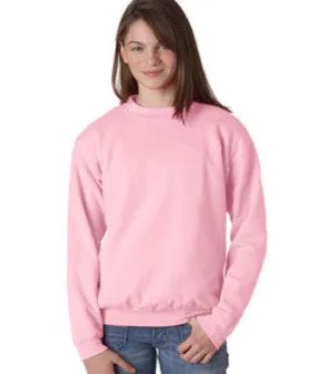 18000B Gildan Youth Heavy BlendCrew Neck Sweatshirt Light Pink