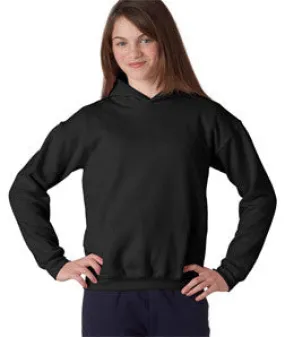 18500B Gildan Youth Heavy BlendHooded Sweatshirt Black