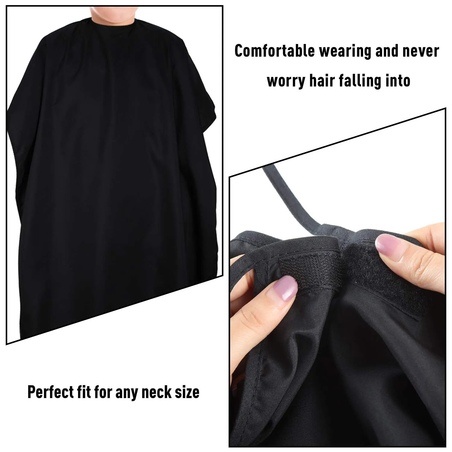 2 Pieces Kids Haircut Barber Cape Cover Hair Salon Cape Waterproof Hair Cutting Cape Styling Apron Shampoo Cape with Adjustable Snap Closure for Salon and Home, 47.3 x 31.5 Inch