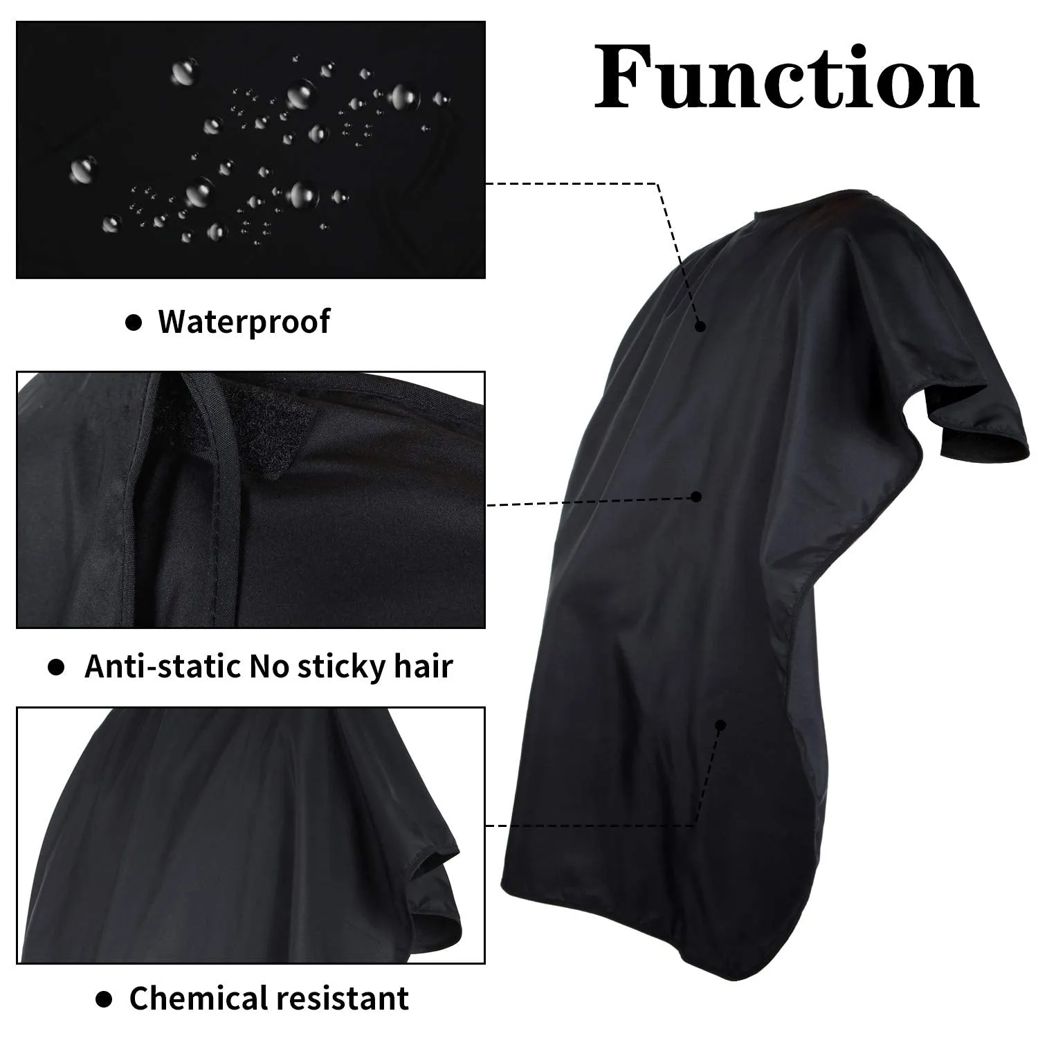2 Pieces Kids Haircut Barber Cape Cover Hair Salon Cape Waterproof Hair Cutting Cape Styling Apron Shampoo Cape with Adjustable Snap Closure for Salon and Home, 47.3 x 31.5 Inch