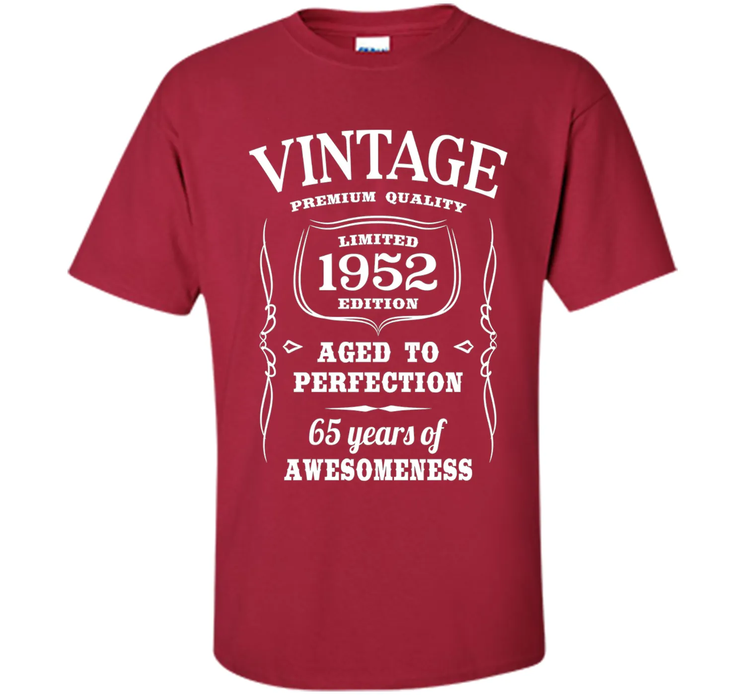65th Birthday Gift T-Shirt Limited 1952 Edition