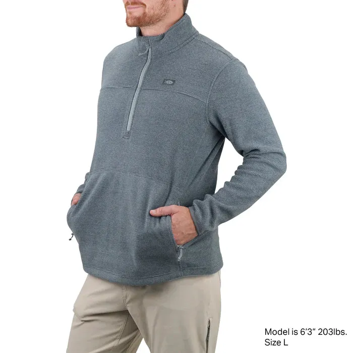 AFTCO Sentinel 1/4 Zip Fleece Pullover- Charcoal Heather