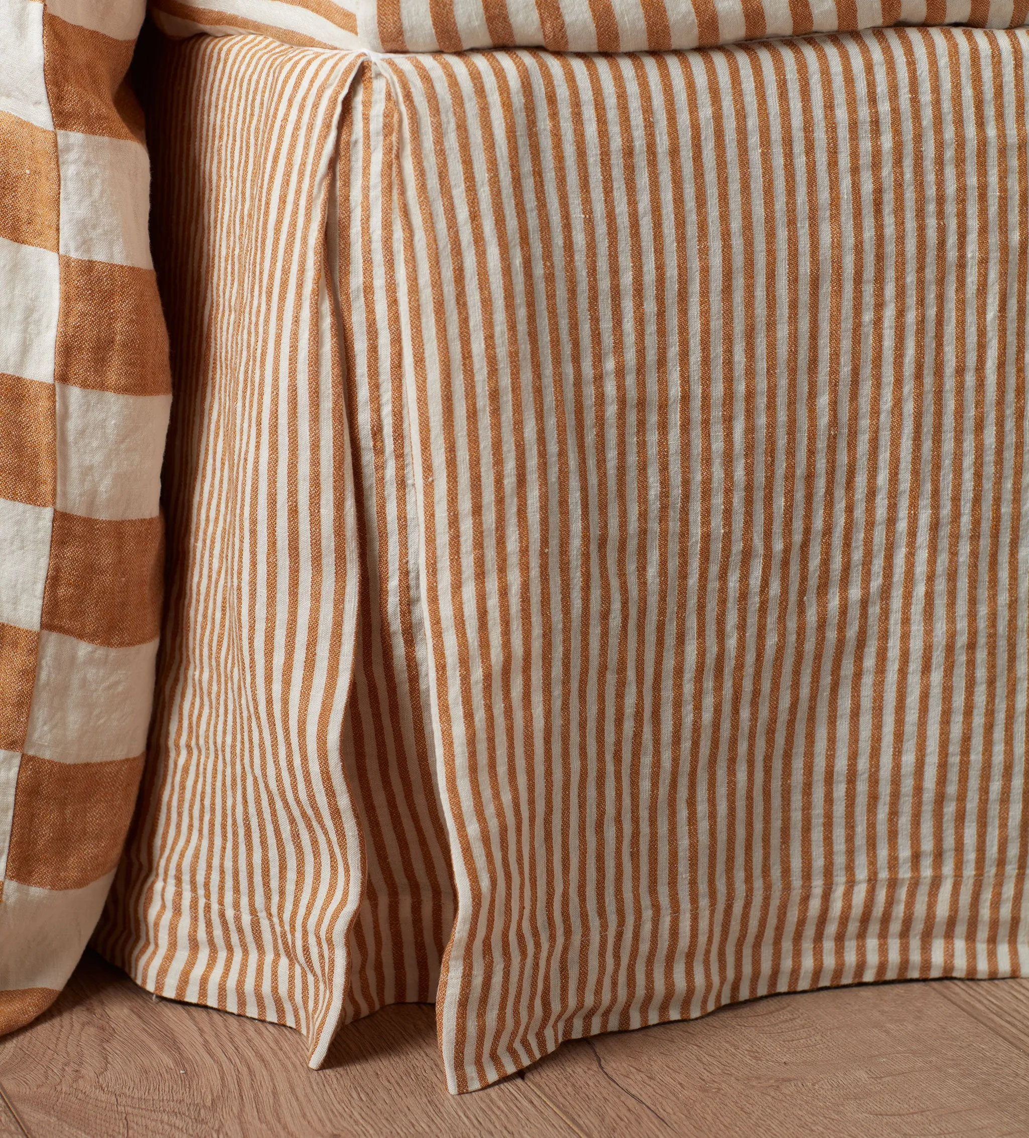 Amber Cora Stripe Linen Valance