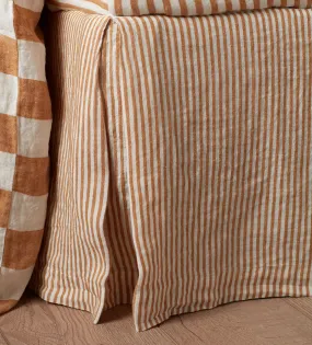 Amber Cora Stripe Linen Valance