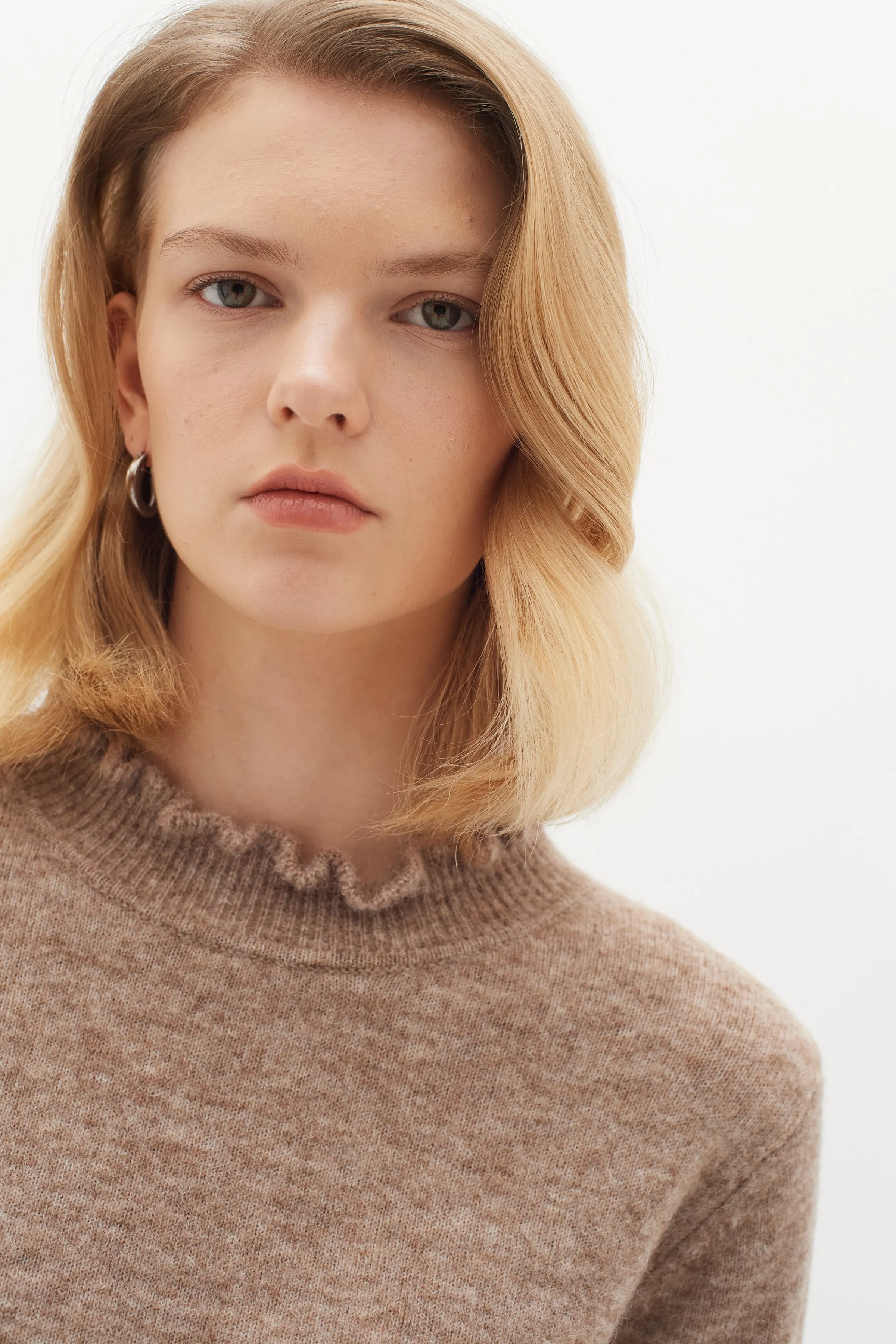 AnajaIW Pullover - Sandy Grey Melange