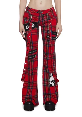 Aurora Cargo Jeans - Plaid