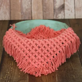 Babymoon Petal Layer Blanket Basket Filler | Baby Photography Props| Dark Pink