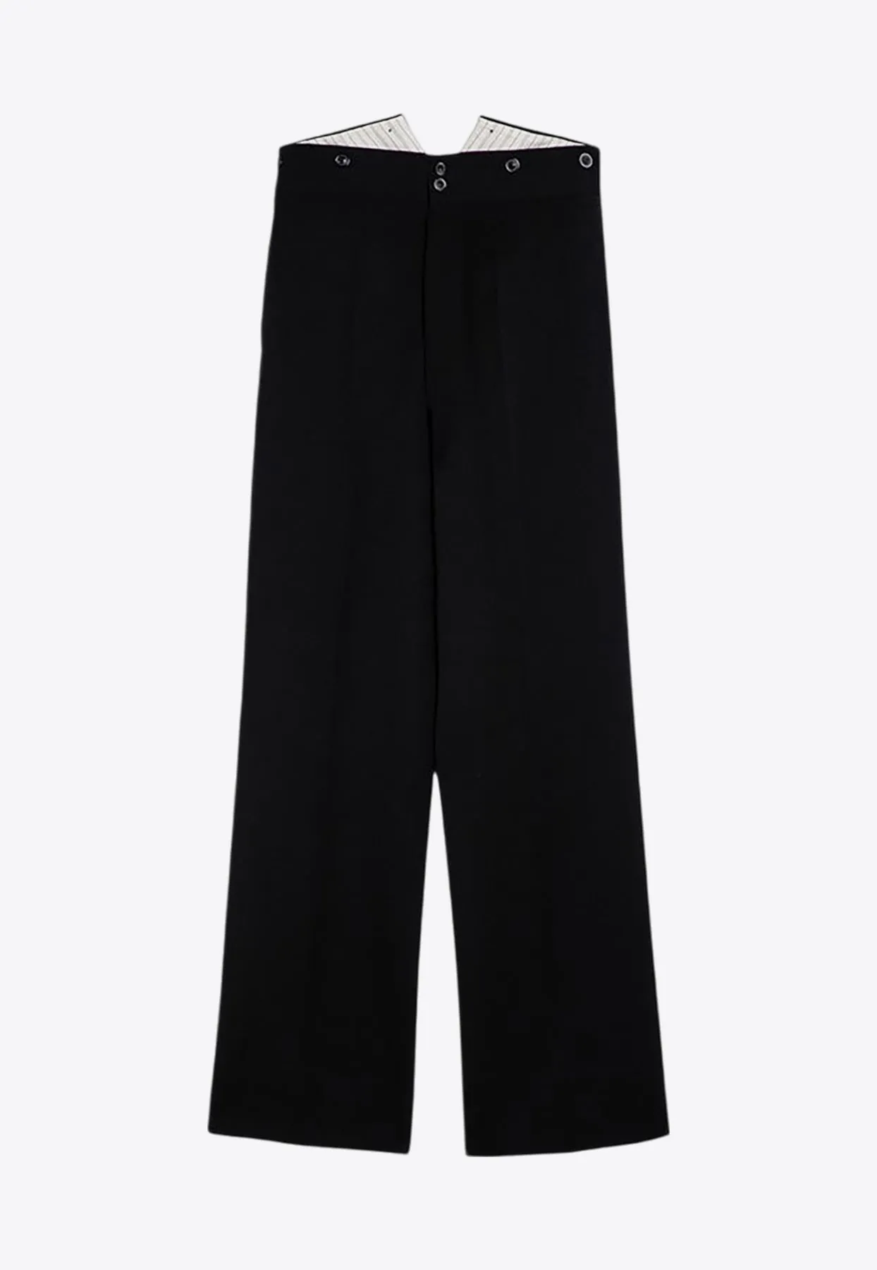 Barathea Wide Wool Pants
