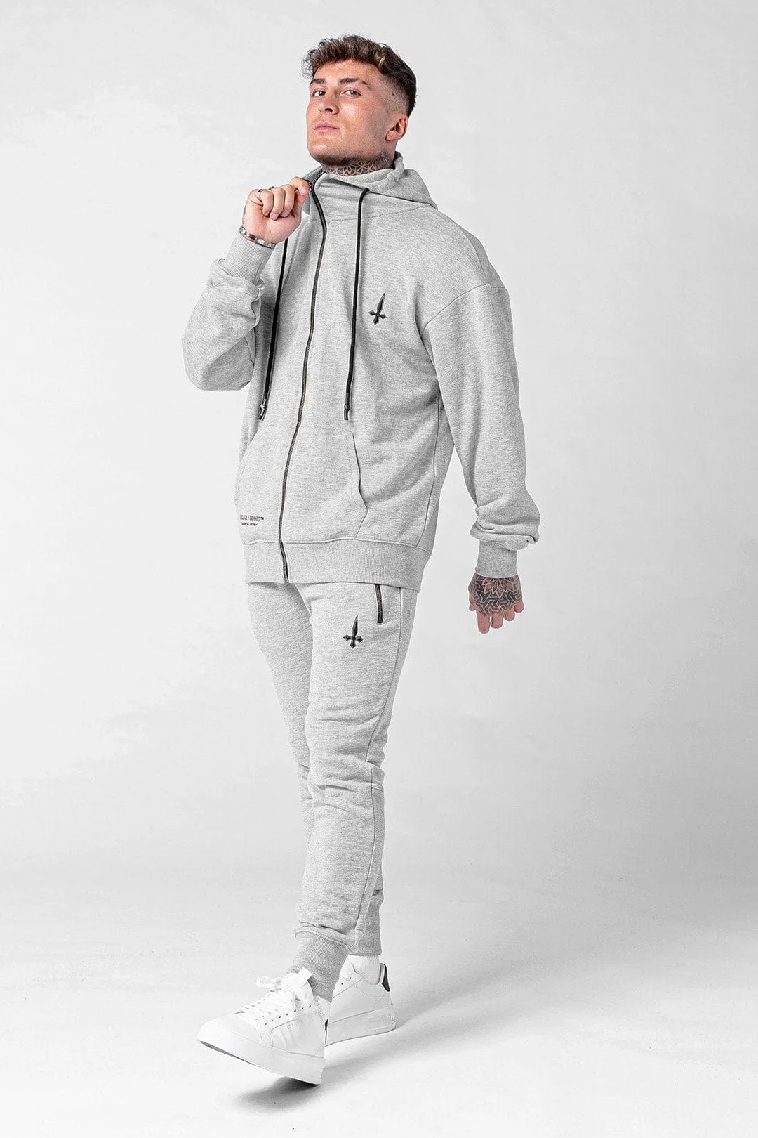 Base Essential Men's Joggers - Grey Marl