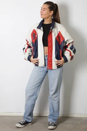 Baseball Leather Bomber Jacket