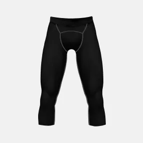 Basic Black 3/4 Tights for men
