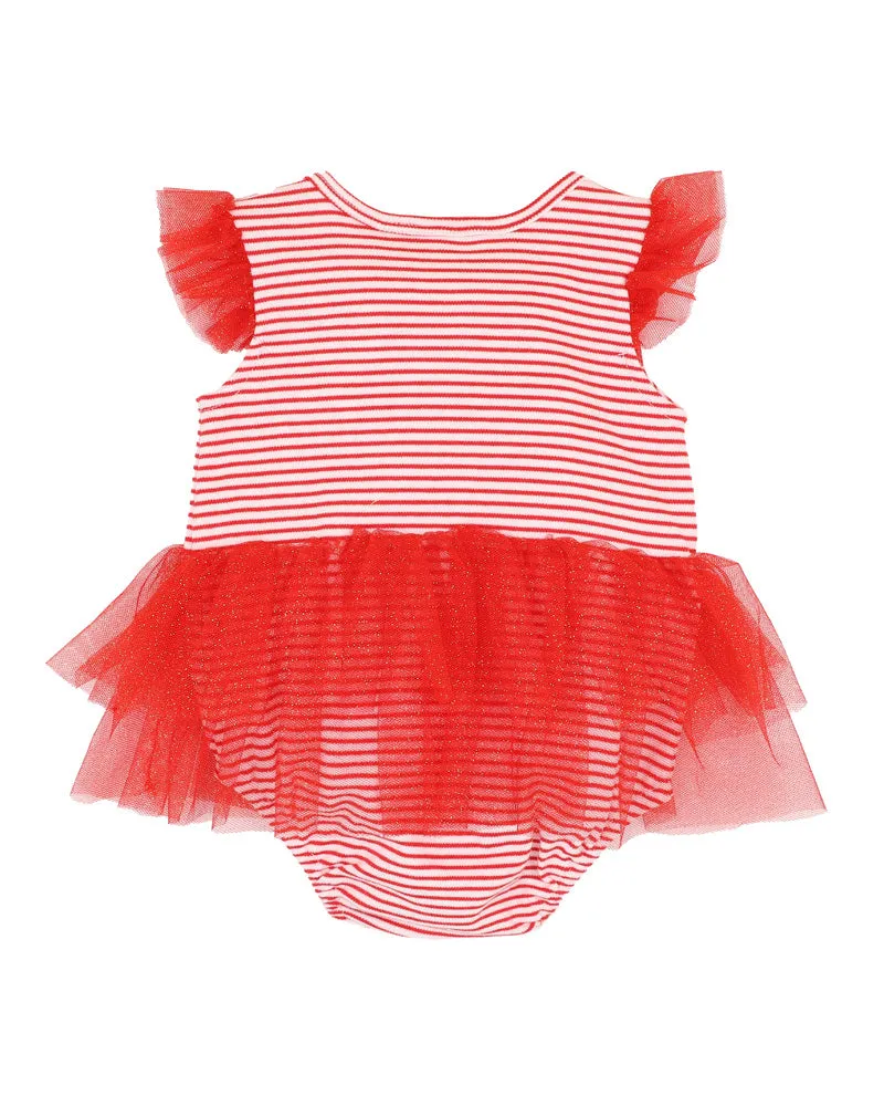 Bebe FESTIVE REINDEER ROMPER
