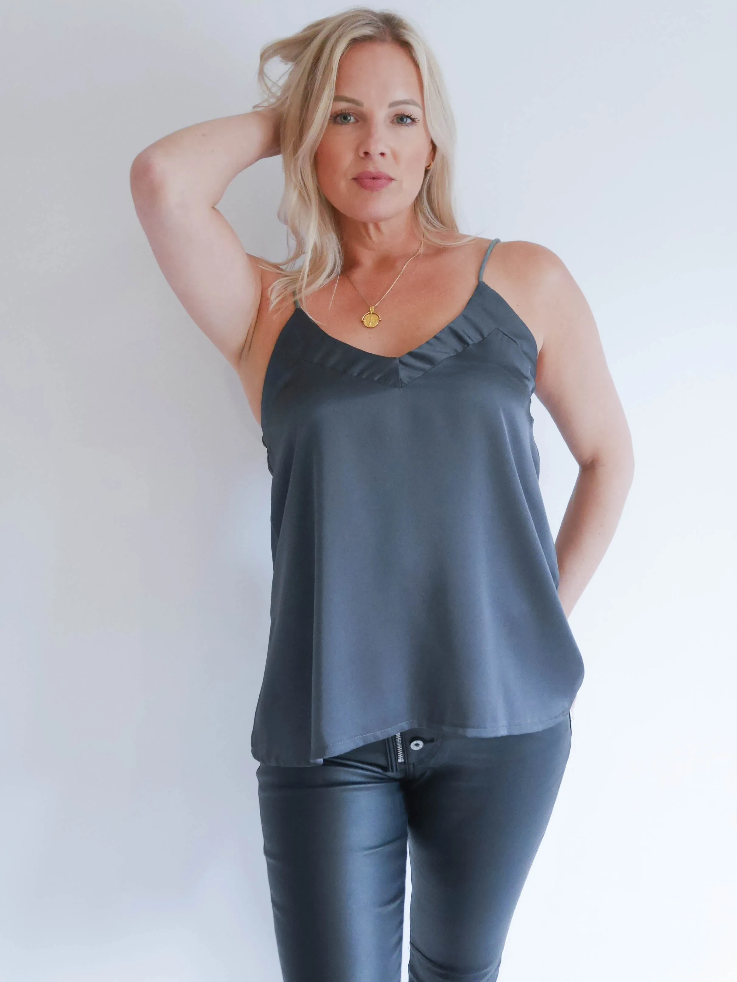 Bella Camisole Charcoal