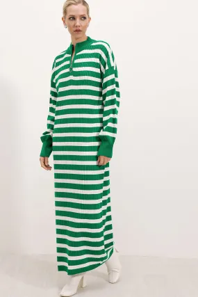 BGD Women Knit Dress - Dark Green - Avondale