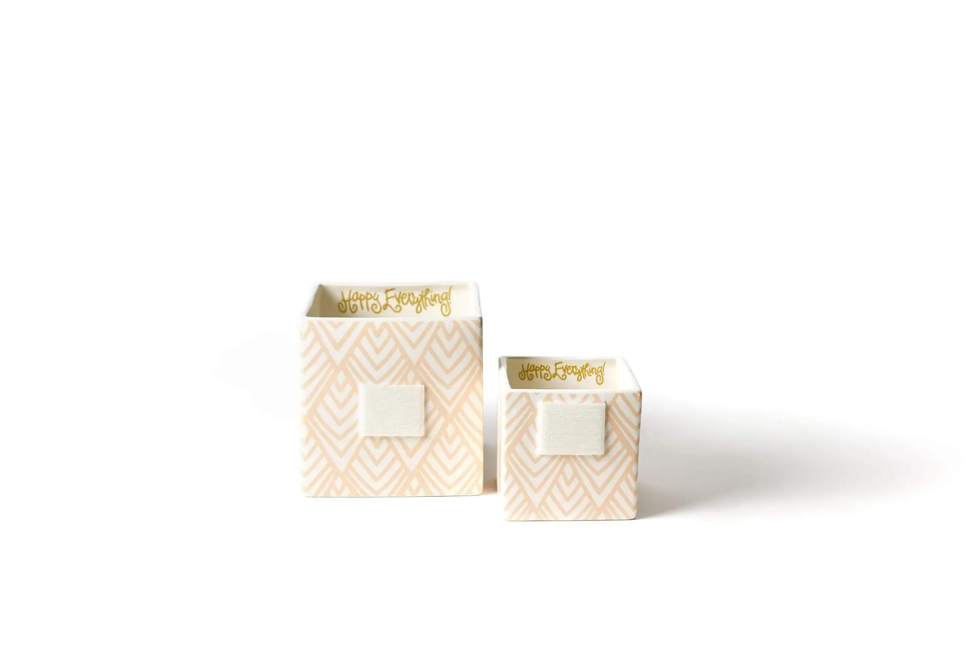 Blush Layered Diamond Mini Nesting Cube Medium