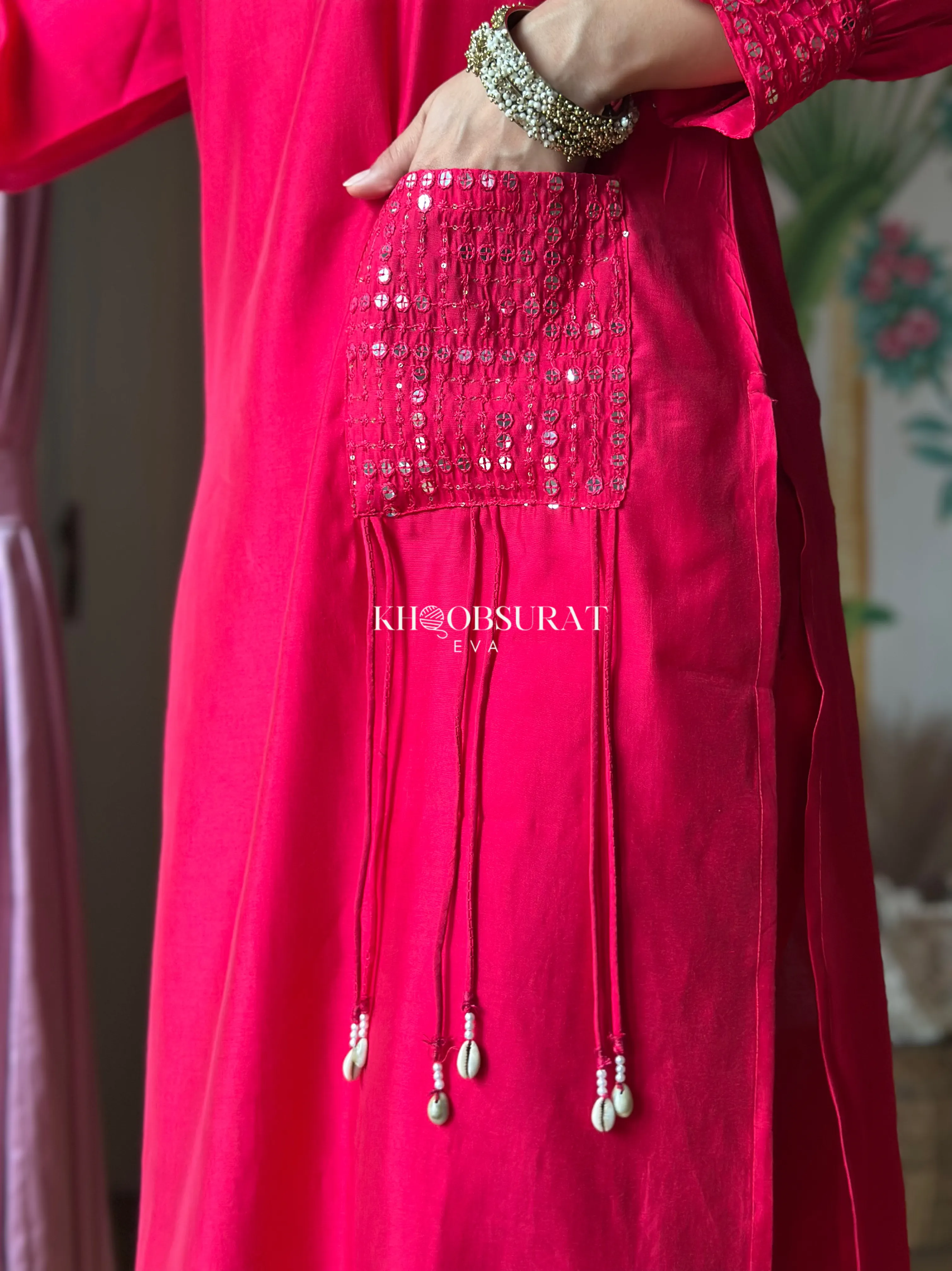 Bollywood Style Pink Kurta Set