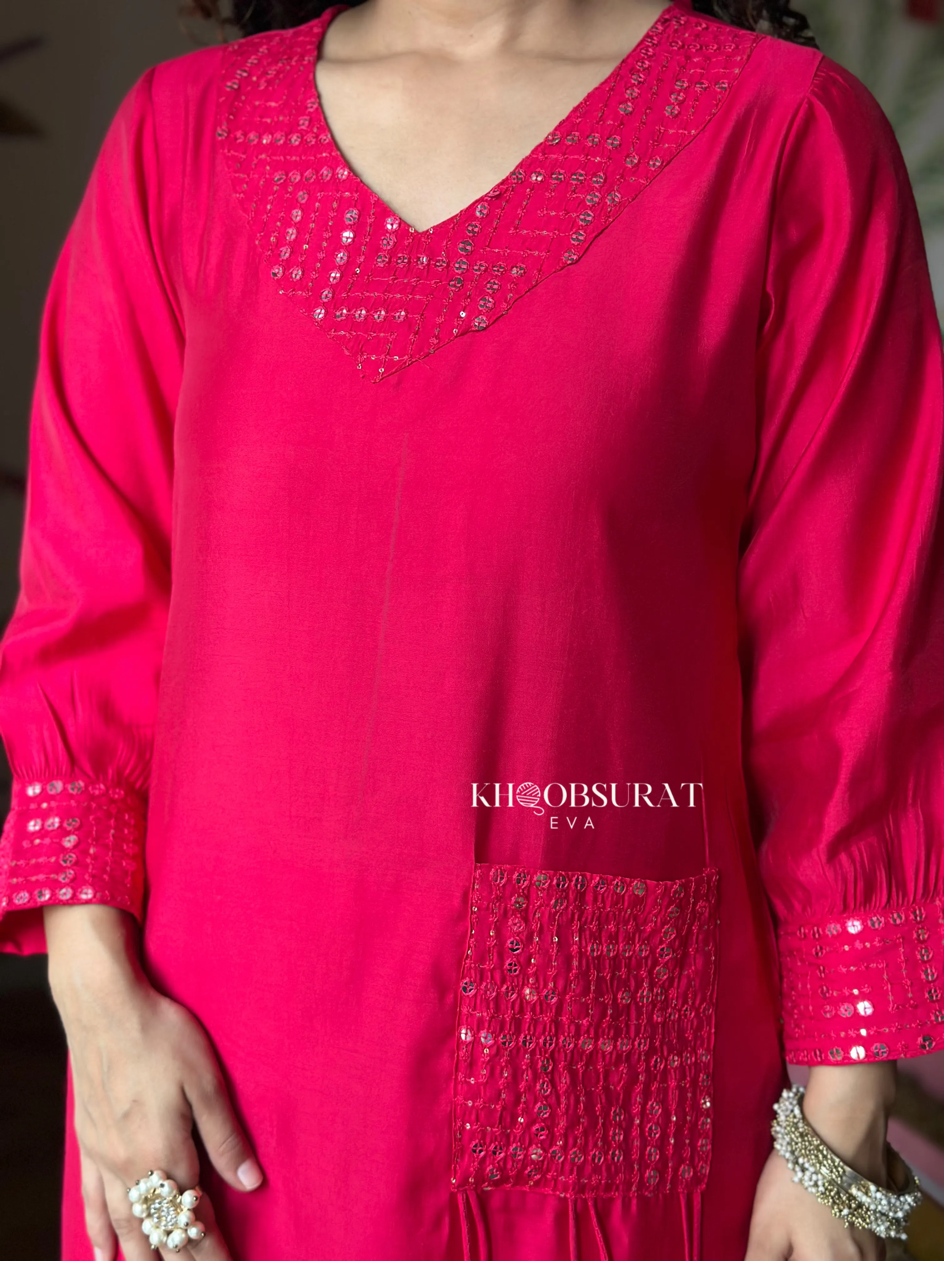 Bollywood Style Pink Kurta Set