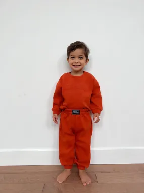 Burnt Orange Comfy Joggers For Baby & Kids