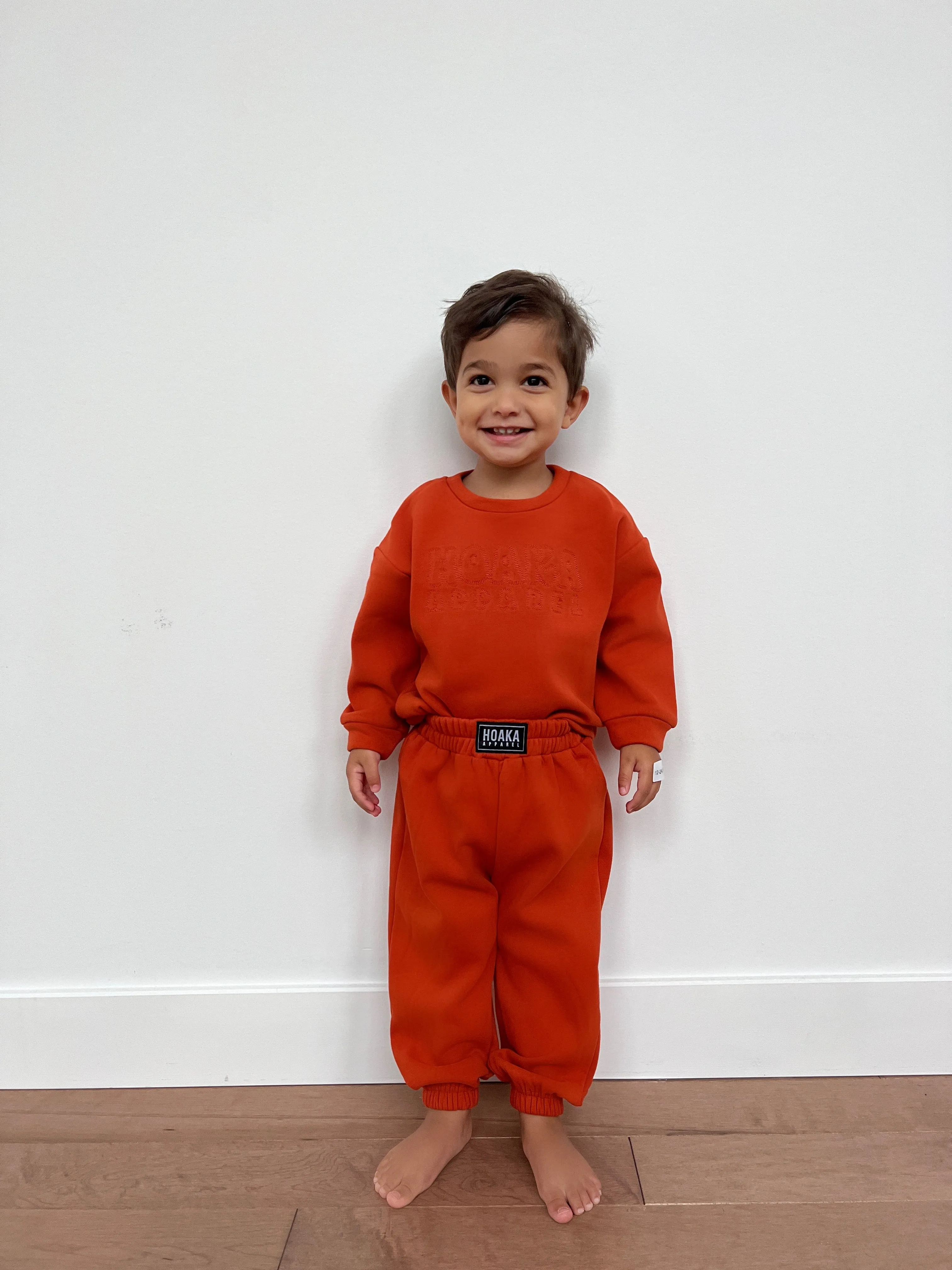 Burnt Orange Comfy Joggers For Baby & Kids