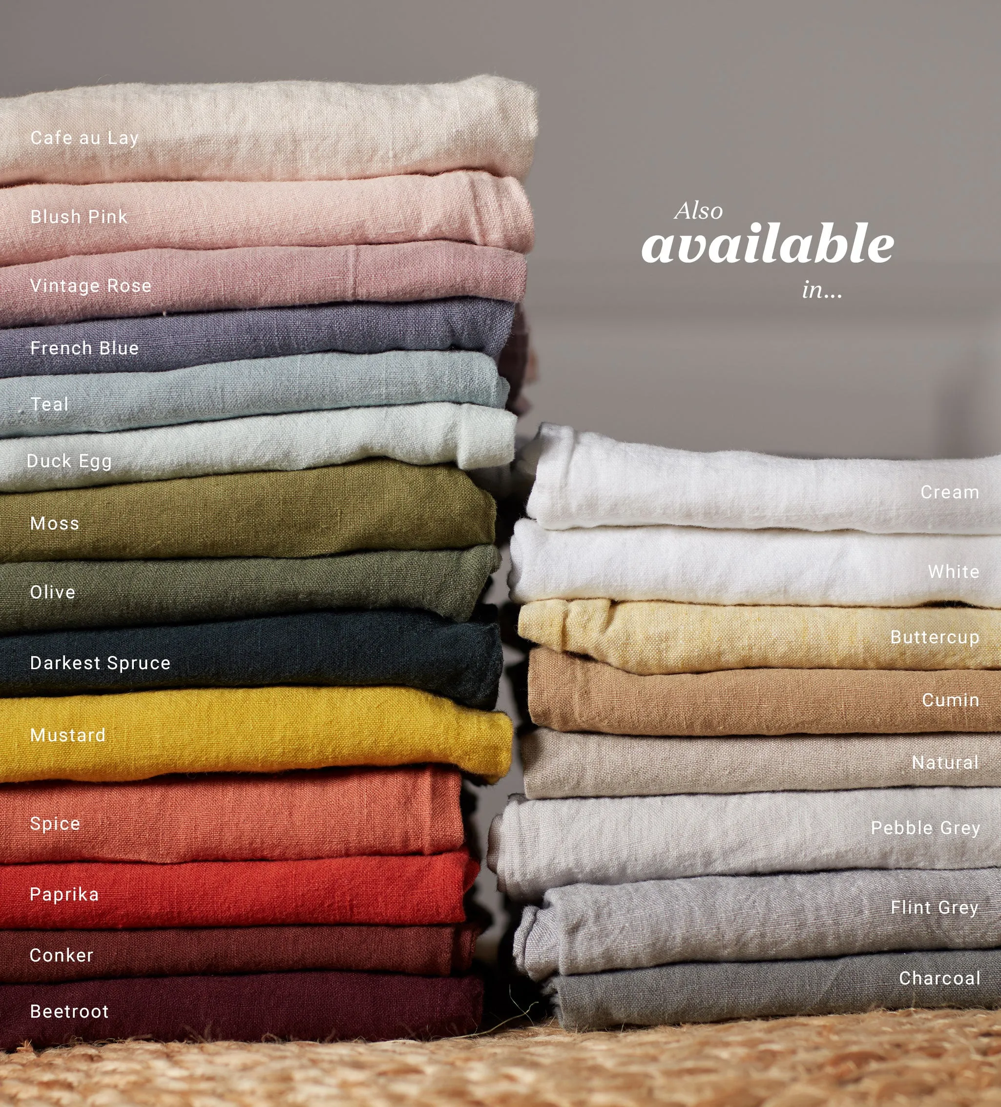 Café au Lay 100% Linen Duvet Cover