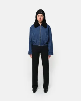 Carine Bomber Indigo & Noir