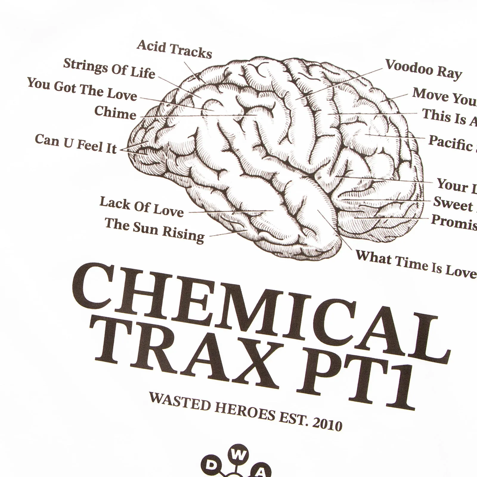 Chemical Trax PT1 Back Print - Tshirt - White