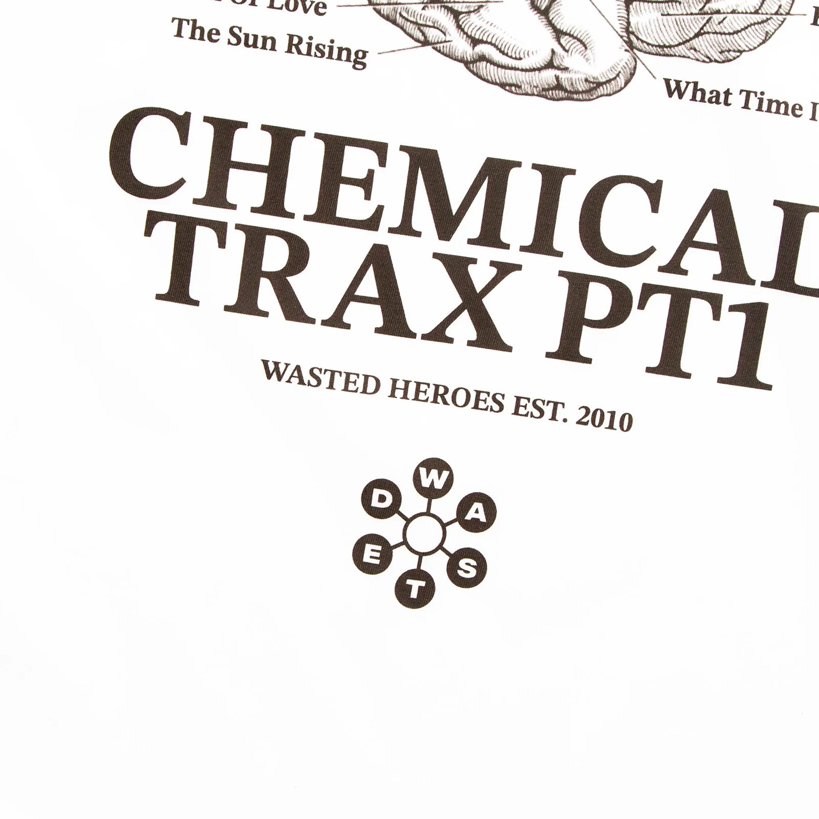 Chemical Trax PT1 Back Print - Tshirt - White