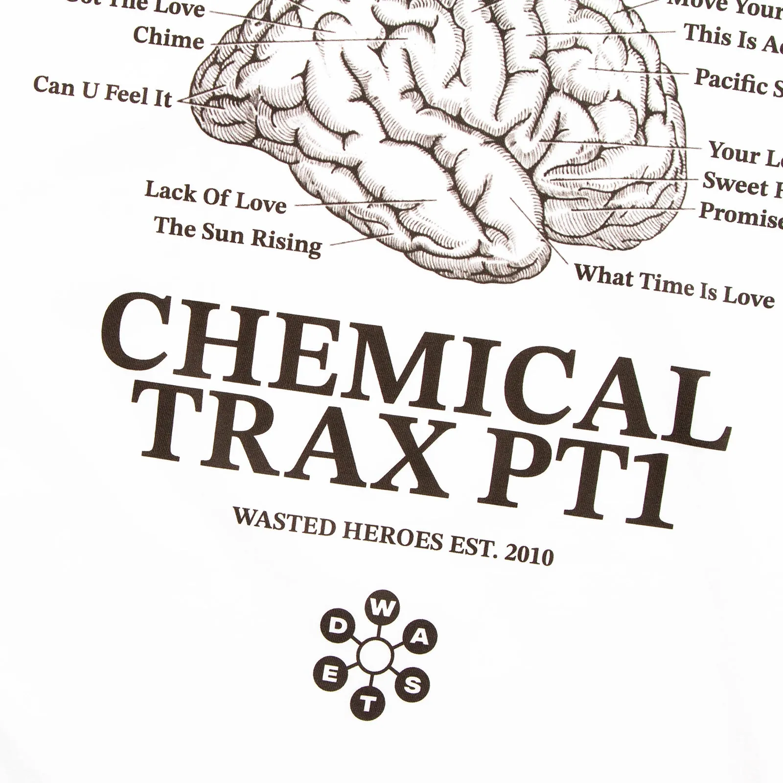 Chemical Trax PT1 Back Print - Tshirt - White