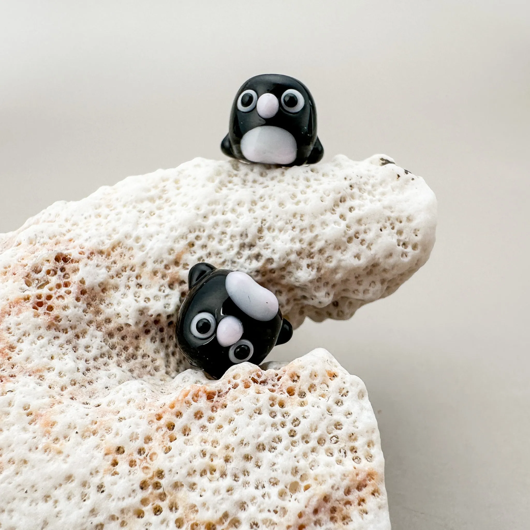 Chibi Handmade Glass Beads - Cape Penguin (LB271)