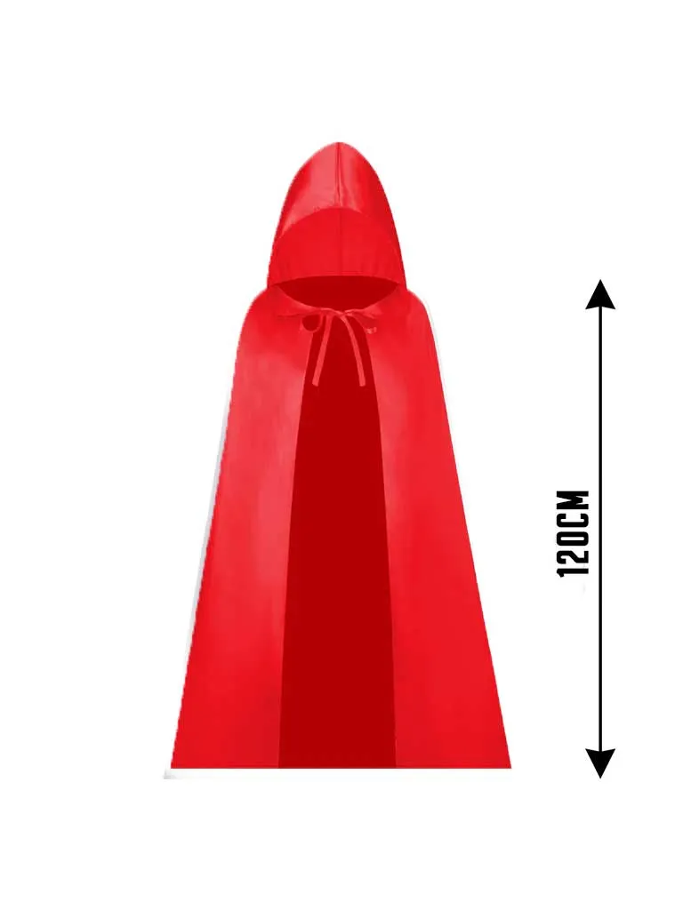 Childrens Hooded Satin Cape Dresses