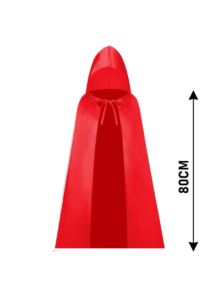 Childrens Hooded Satin Cape Dresses