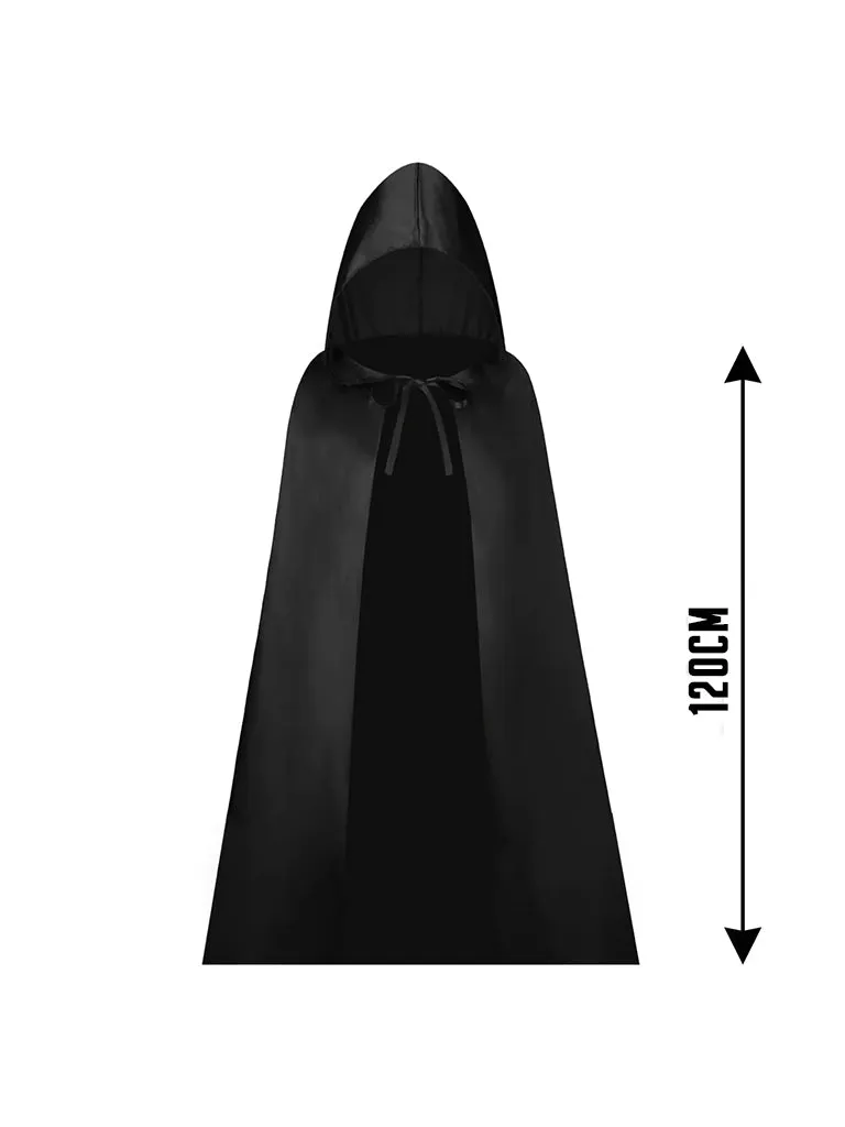 Childrens Hooded Satin Cape Dresses