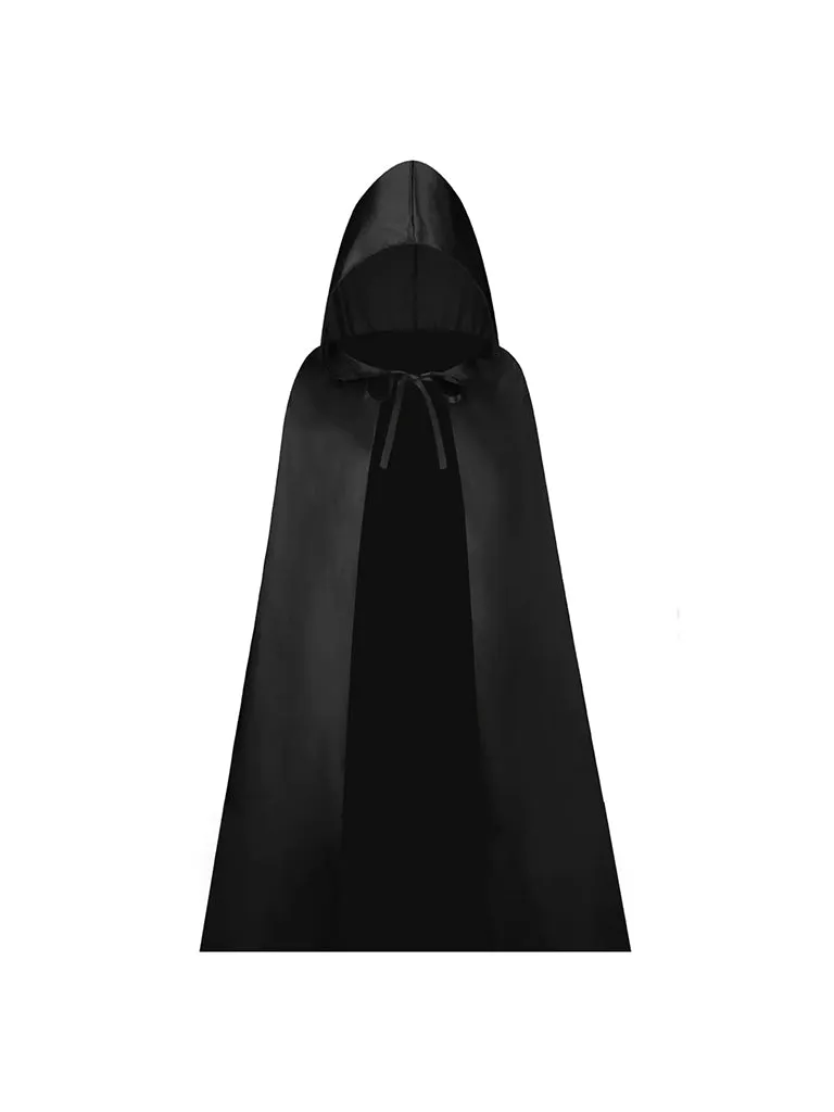 Childrens Hooded Satin Cape Dresses