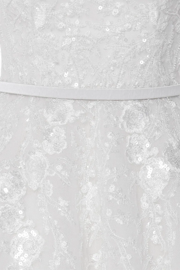 Classy Off-Shoulders Layered Tulle Wedding Dress