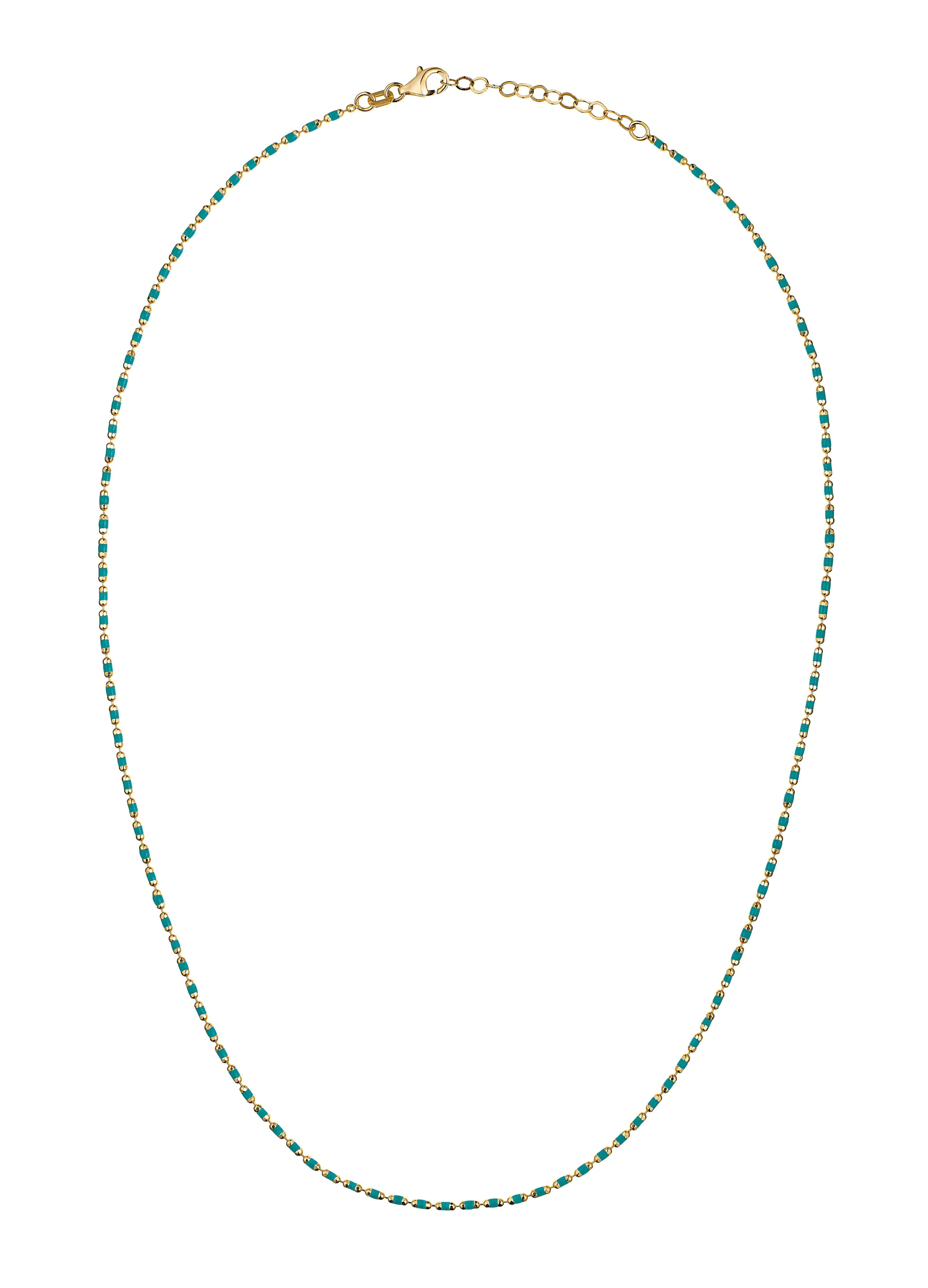 Coral Bit Gold Necklace - Jade