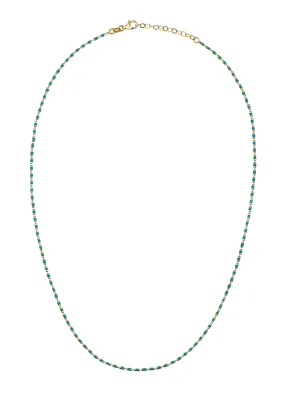 Coral Bit Gold Necklace - Jade
