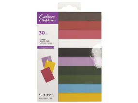 Crafters Companion 5” X 7” Linen Card Pad - Layered Florals