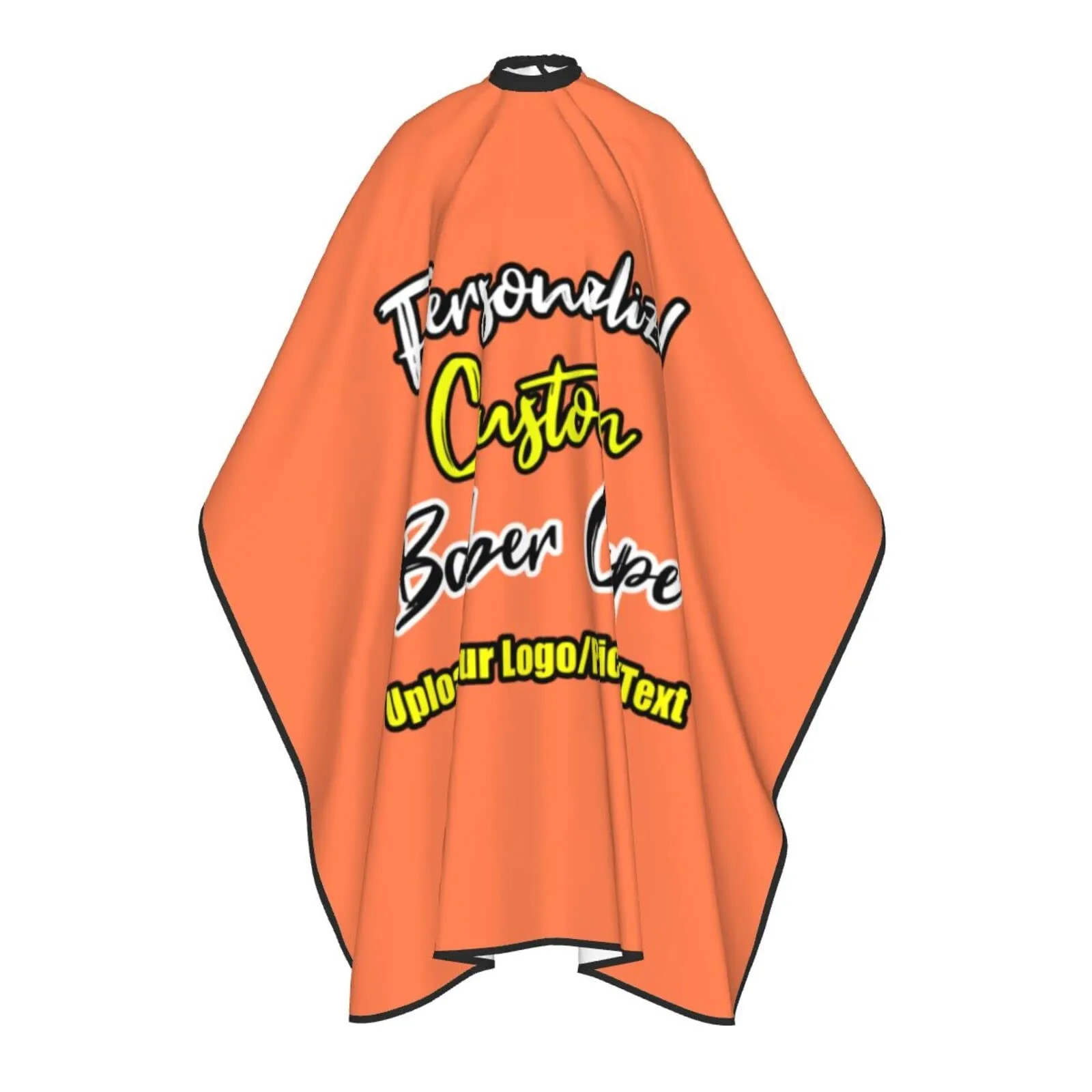 Customizable Photo Logo Haircut Barber Cape for Men, Personalized Professional Salon Cape with Your Message, Customized Hairdresser Cape for Adults, Large Cape for Hair Cutting Coral