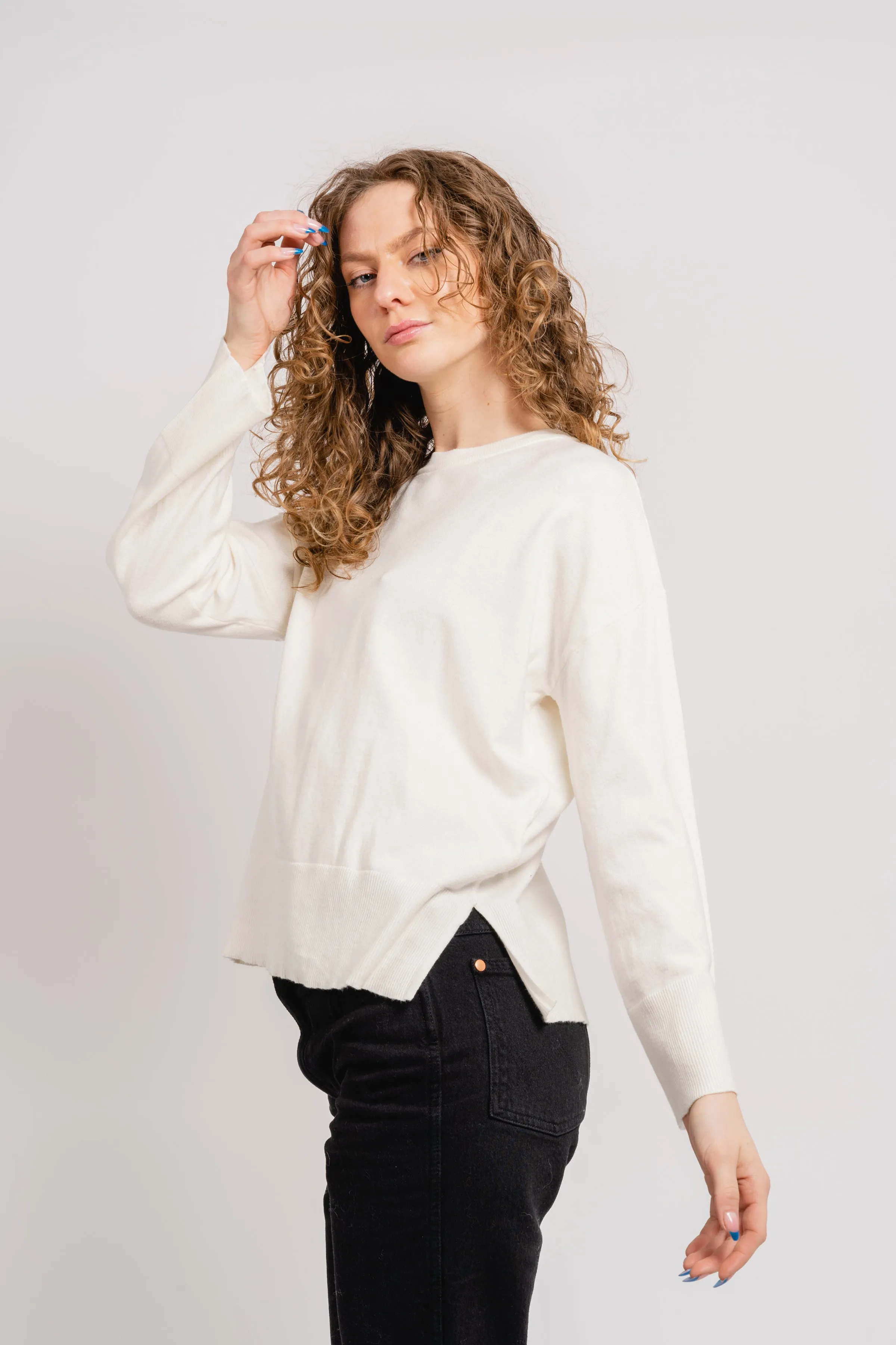 Dalinda Rachelle Pullover - Egret