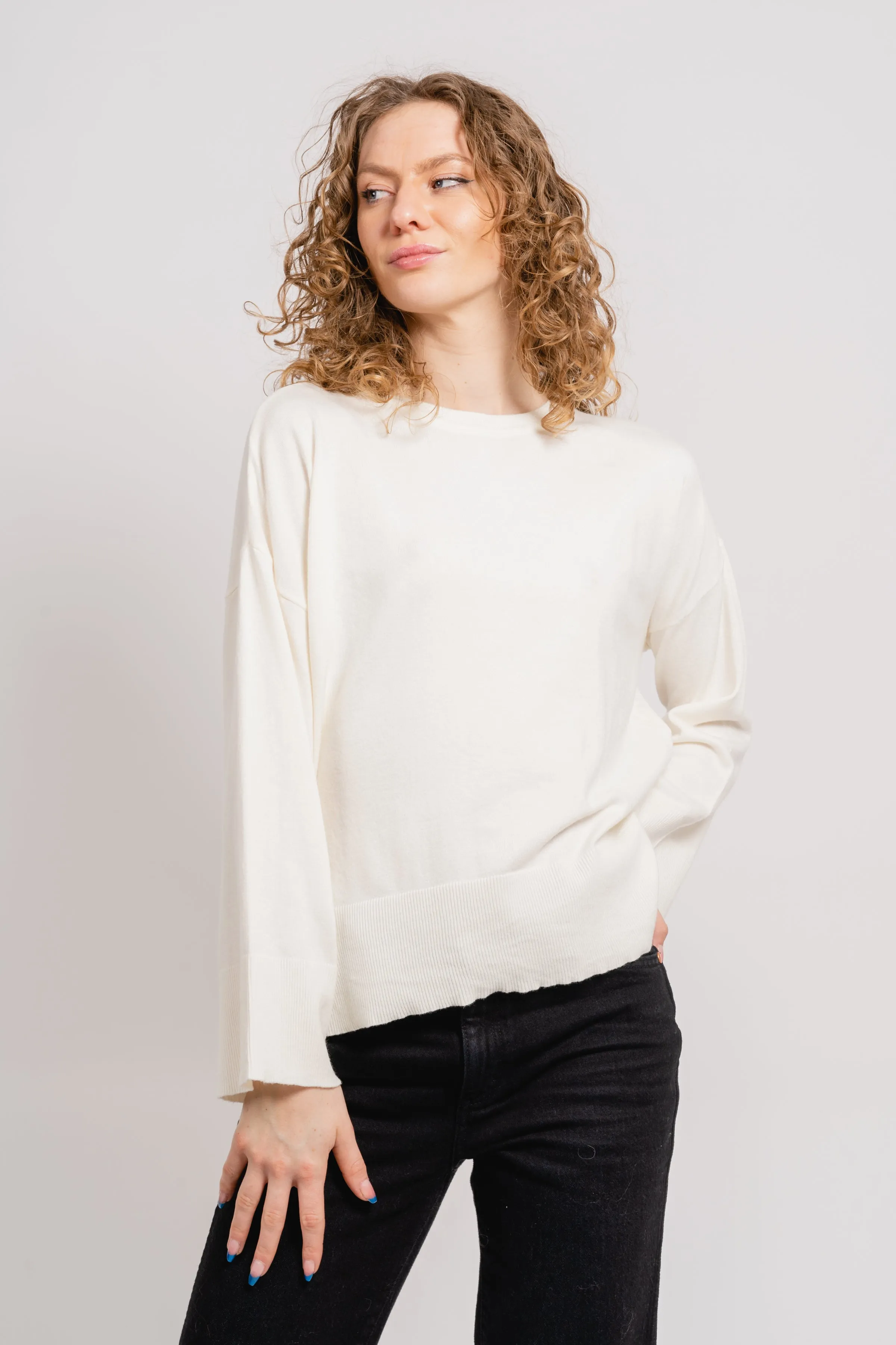 Dalinda Rachelle Pullover - Egret