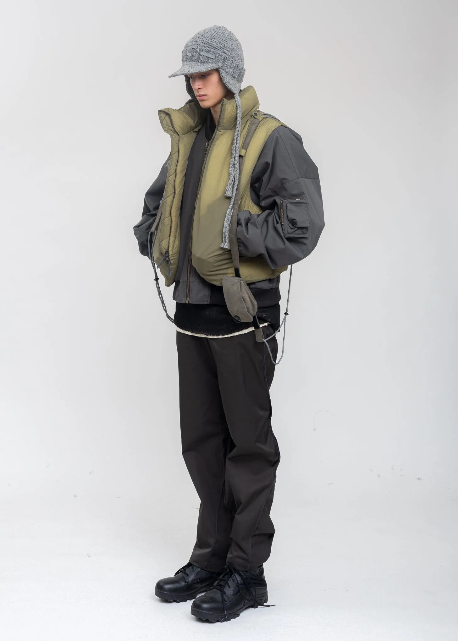Dark Grey Cotton Bomber