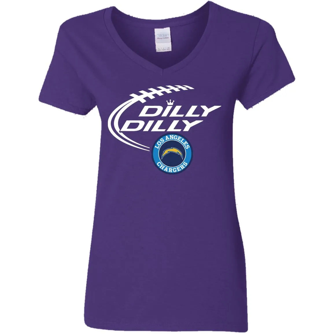 Dilly Dilly Los Angeles Chargers Nfl Football Women V-Neck T-Shirt