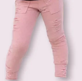 Distressed Slim Joggers