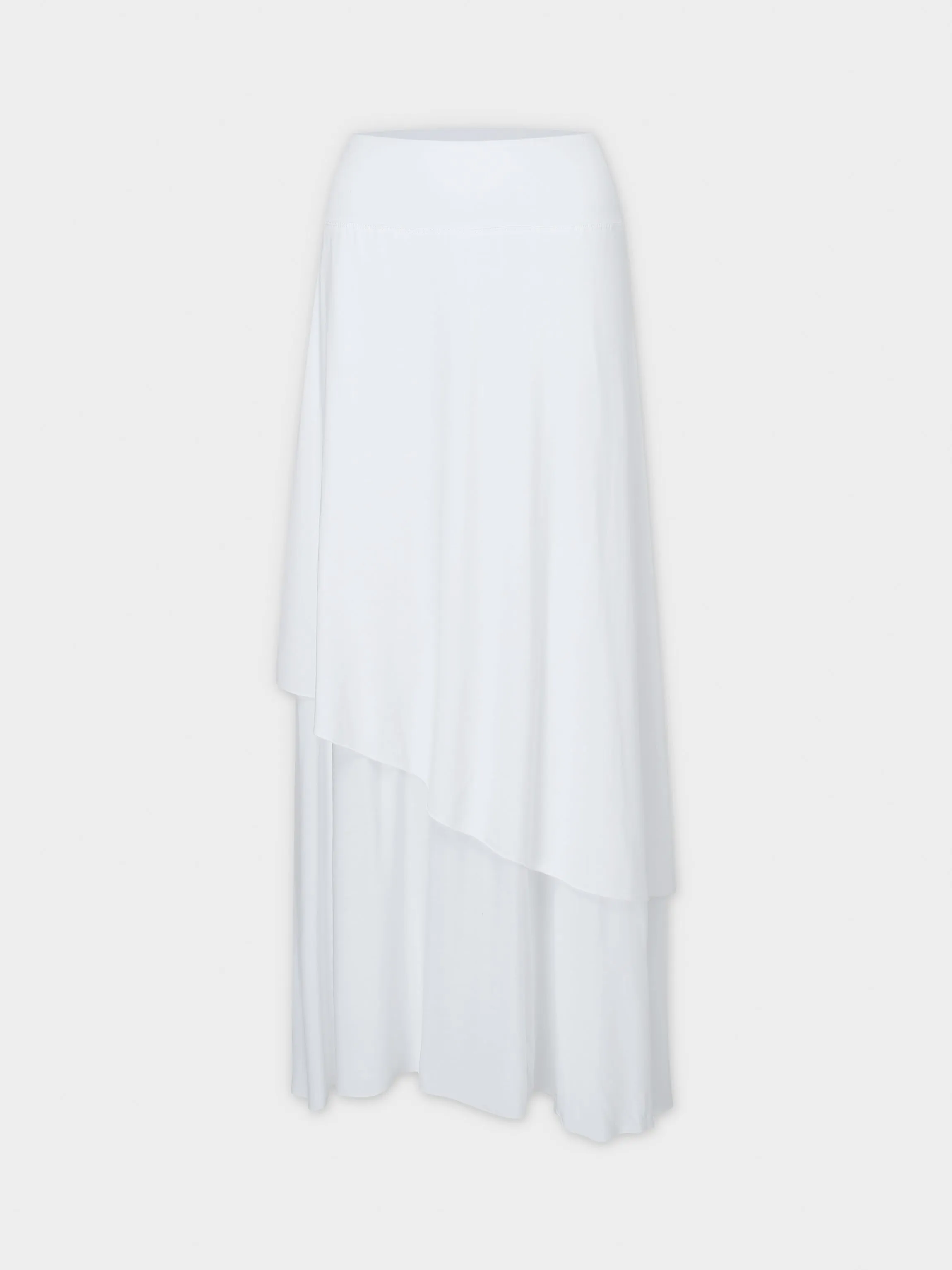 DOUBLE LAYER SKIRT-WHITE