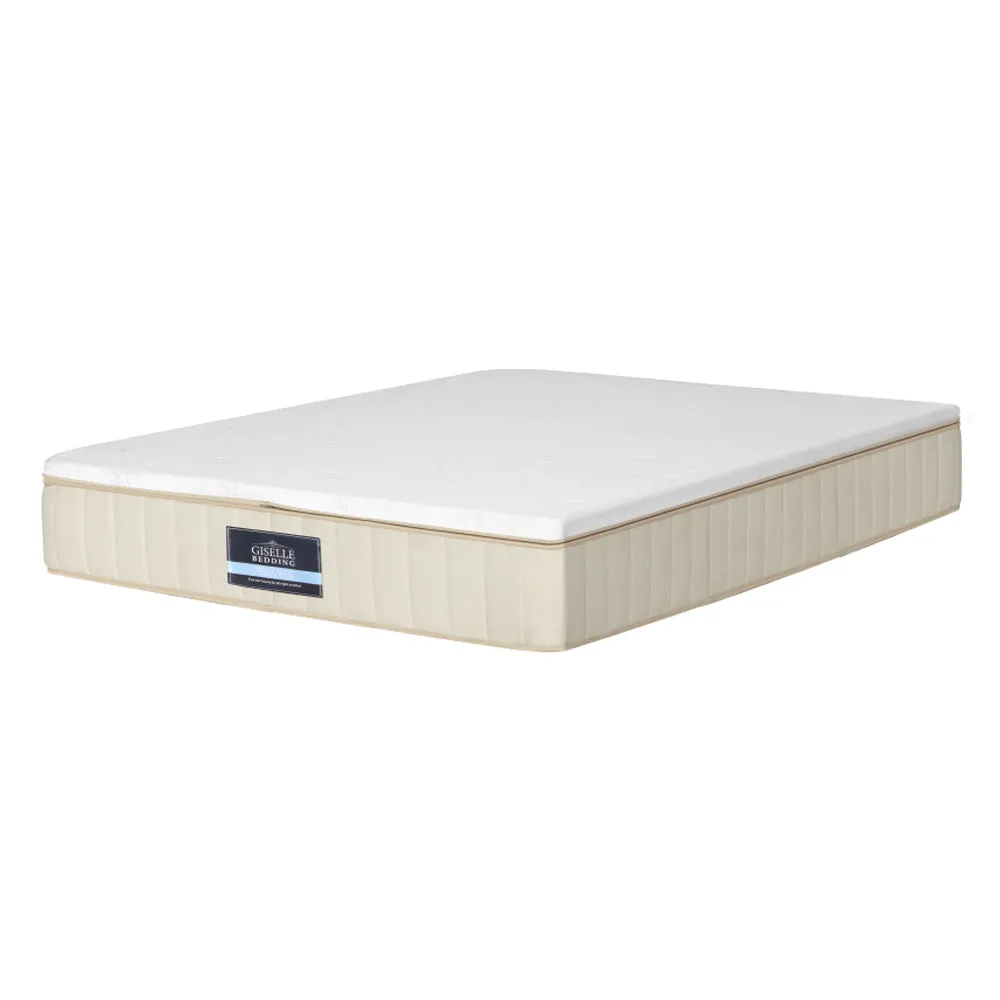 Dual Firmness Mattress 27cm 5-Zone Pocket Spring Single Giselle Bedding