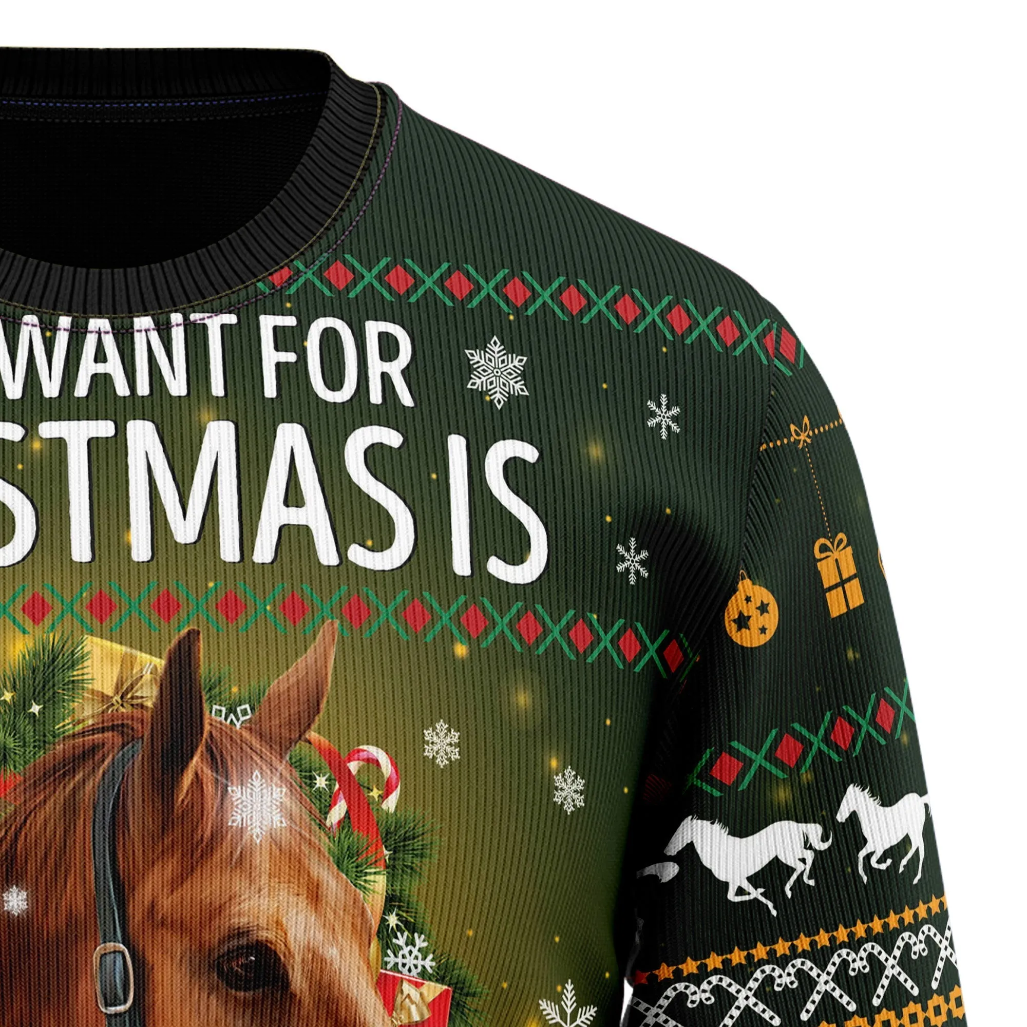 Festive Ugly Christmas Sweater JulesRoche All-Over Print Warm Jumper