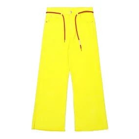Flared Stretch Denim Pants