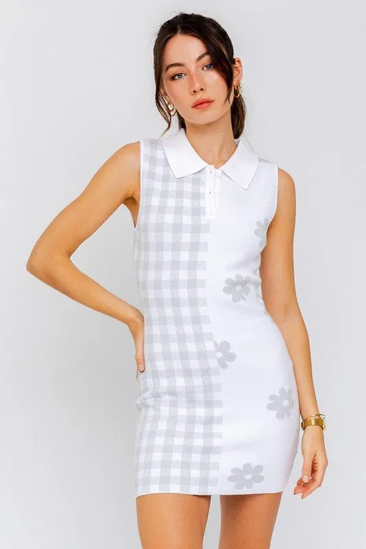 Floral Sleeveless Knit Dress