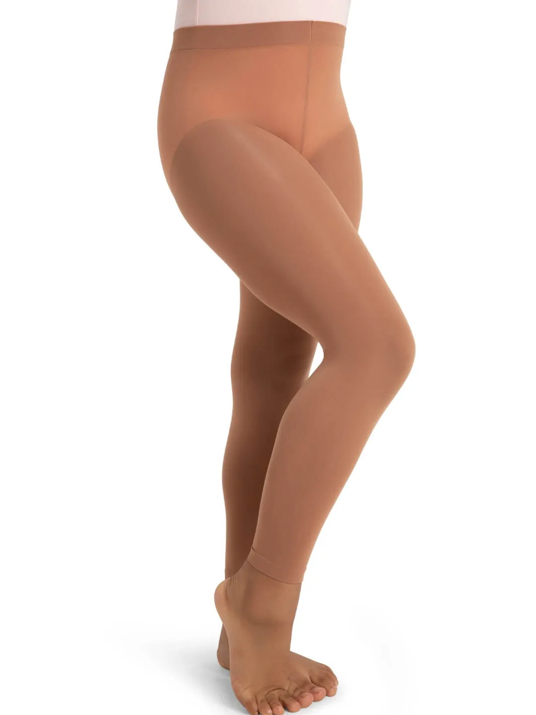 Footless Tight w Self Knit Waist Band - Girls