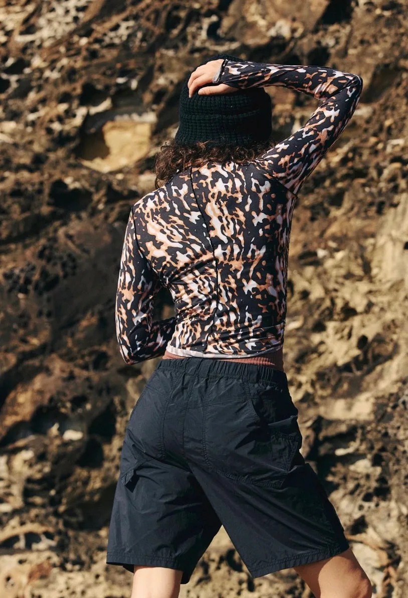 Free People Right On Run Printed Long Sleeve Layer